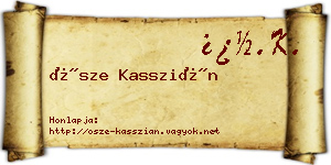 Ősze Kasszián névjegykártya